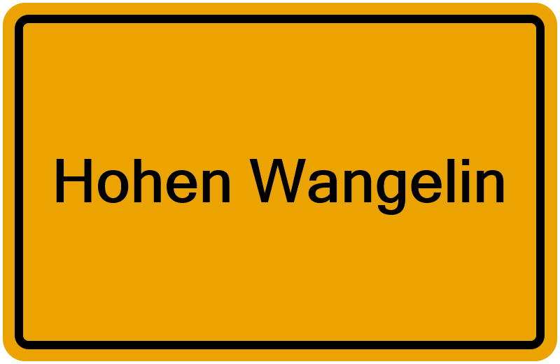 Handelsregisterauszug Hohen Wangelin